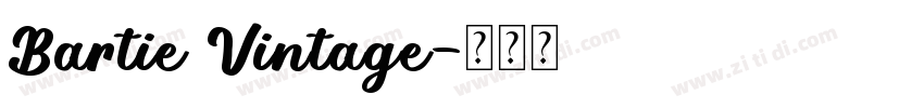 Bartie Vintage字体转换